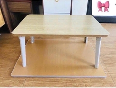 Bàn Gỗ Vuông Trơn Gấp Gọn 16636