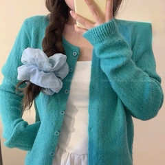 Cột Tóc Vải Scrunchies Voan Bóng Trơn FMDREA 16679