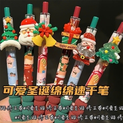 Bút Có Đệm Tay Gắn Charm Noel 16355