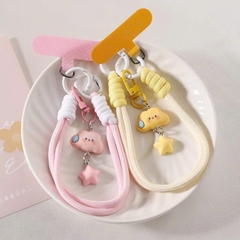 Dây Đeo Điện Thoại Dây Dù Bện Kèm Charm Cute 16408