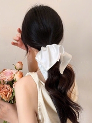 Cột Tóc Vải Scrunchies Voan Dạng Vuông Trơn 15344