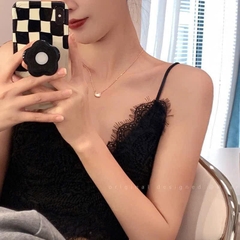 Dây Chuyền Mặt Mèo Kitty Dễ Thương Mặt Đá 16115