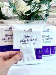 Bông Tẩy Trang Alucos LOVELY 210 Miếng Tím 16954