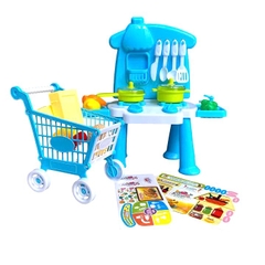 Bộ Đồ Chơi Nấu Ăn Cho Bé Có Xe Đẩy 15386