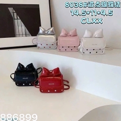 Túi Xách Đeo Chéo Mini HELAHE Chấm Bi Nơ Cho Bé 16699