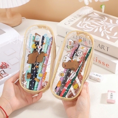 Túi Đựng Bút Trong Suốt Capybara 16714