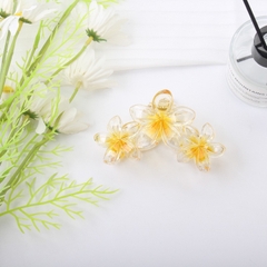 Kẹp Tóc Nhựa Hoa Sứ 3 Hoa Màu Trong 12848