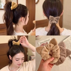 Cột Tóc Vải Nhung Lông Mịn Trơn Tai Mèo 16333