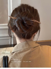 Trâm Cài Tóc Nhựa Xà Cừ Ngã Sóng Phong Cách Trung Hoa 16144