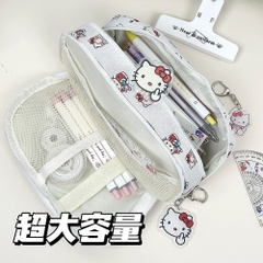 Túi Bít Vải 3 Ngăn 2 Dây Kéo Đủ Mẫu Cute 17889