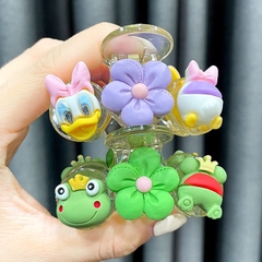 Kẹp Tóc Càng Cua Nhỏ Trong Suốt Đính Charm 10424