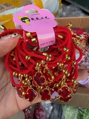 Vòng Tay Dây Rút Đỏ Gắn Charm 16587
