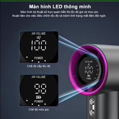 Quạt Phản Lực Cầm Tay 100 Tốc Độ Gió Mạnh Hiển Thị Số 15352