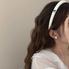 Cài Tóc Xốp Bóng Bản 1.5cm Đính Charm Chấm Bi 16347