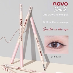 Kẻ Mắt Bằng Chì Sáp Kèm Cọ NOVO Hồng Liuyun 17632