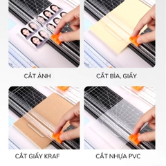 Bàn Giấy Cắt Mini Đa Năng Khổ A4 Lưỡi Cắt 2 Chiều 15246