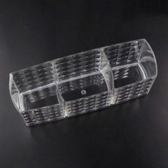 Kệ Nhựa Trong Suốt 3 Ngăn Chữ Nhật Tiện Dụng 16725