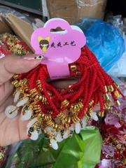 Vòng Tay Dây Rút Đỏ Gắn Charm 16587