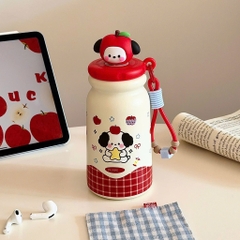 Bình Giữ Nhiệt THERMOS Nắp Charm Thú Dẻo Kèm Móc Dây 17562