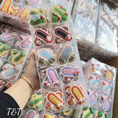 Set 2 Kẹp Mái Len Charm Noel 16437