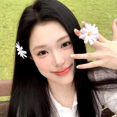 Set 2 Kẹp Mỏ Vịt Hoa Cúc Nhựa Nhụy Vàng Tiểu Thư 15536