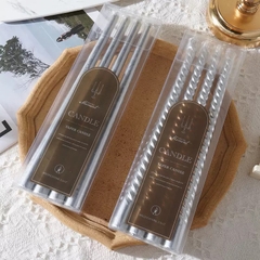 Hộp 4 Cây Nến Sáp Kiểu Châu Âu 2.2*30cm Taper Candle 16510