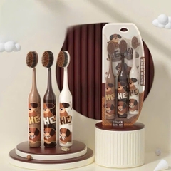 Set 3 Bàn Chải Đánh Răng HENKE Hình Cún 16411