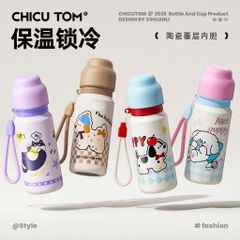 Bình Giữ Nhiệt Vacuum Cup MO 500ml kèm Cốc và Dây Quai 17579