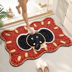 Thảm Lau Chân Chống Trượt Lông Mịn Hoạt Hình 3D 16644