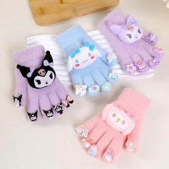 Găng Tay Len Giữ Ấm Đính Charm Hoạt Hình Cho Bé Cute 16647
