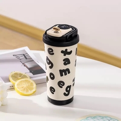 Bình Nước Giữ Nhiệt Dạng Cafe 520 ml Hiển Thị Nhiệt Độ Hoạt Hình Đủ Mẫu 17575