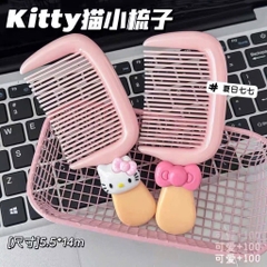 Lược Chải Tóc Cầm Tay Mini Que Kem Đính Charm 16693