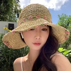 Mũ Cối Đi Biển Viền Hoa 17410