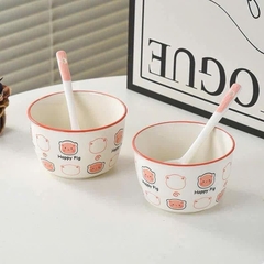Chén / Tô Sứ Hoạt Hình Đủ Mẫu Kèm Muỗng 15503