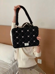 Túi Vải Quai Xách Đựng Laptop Thêu Nơ Xinh 16664