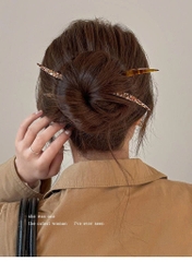 Trâm Cài Tóc Nhựa Xà Cừ Ngã Sóng Phong Cách Trung Hoa 16144