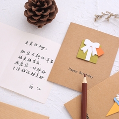 Thiệp Giấy Vintage Kèm Họa Tiết 3D 9*11cm 13624