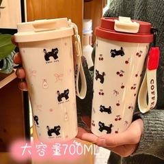 Bình Nước Hoạ Tiết Hoạt Hình Đủ Mẫu Dạng Cafe 500ml 15707