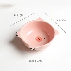 Chén Bát Sứ Mini Hoạt Hình Heo Hồng Cute 17018