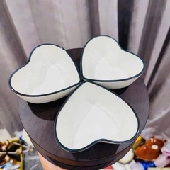 Chén Bát Sứ Mini Hình Học Viền Đen 17020