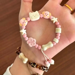 Vòng Tay Hạt Nhựa Chó Mèo Bông Hoa 15587