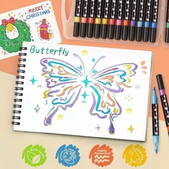 Hộp 24 Bút Màu Nhũ Kim Tuyến GLITTER 15700