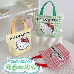 Túi Tote Vải Canvas In Hình Đủ Mẫu 28Cm Nút Bấm Cute 17840