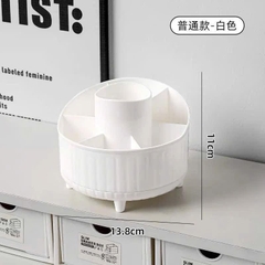 Ống Cắm Bút 7 Ngăn Tròn Xoay 360° Trơn 17608