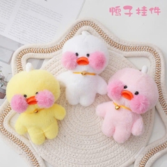 Móc Khóa Gấu Bông Vịt Lalafanfan Má Hồng 16126