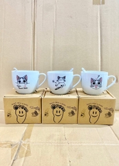 Cốc Ly Sứ Mini Kèm Muỗng Hoạt Hình Đủ Mẫu 16439