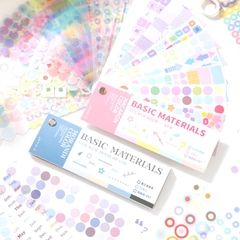 Sổ 30 Tấm Basic Materuals Sticker Note Ghi Chú Đánh Dấu Tiện Lợi 15640