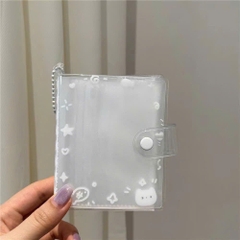 Sổ Album Bìa Dẻo Trong Suốt Nút Gài 36 Ảnh 6*9cm 15383