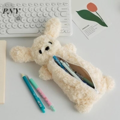 Túi Đựng Bút Lông Mịn Hình Thú Cún Lông Xù Tai Dài 16688