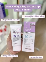 Kem Chống Nắng PrettySkin B5 Tím Nâng Tông Triệt Sắc Vàng Mọi Loại Da 15609